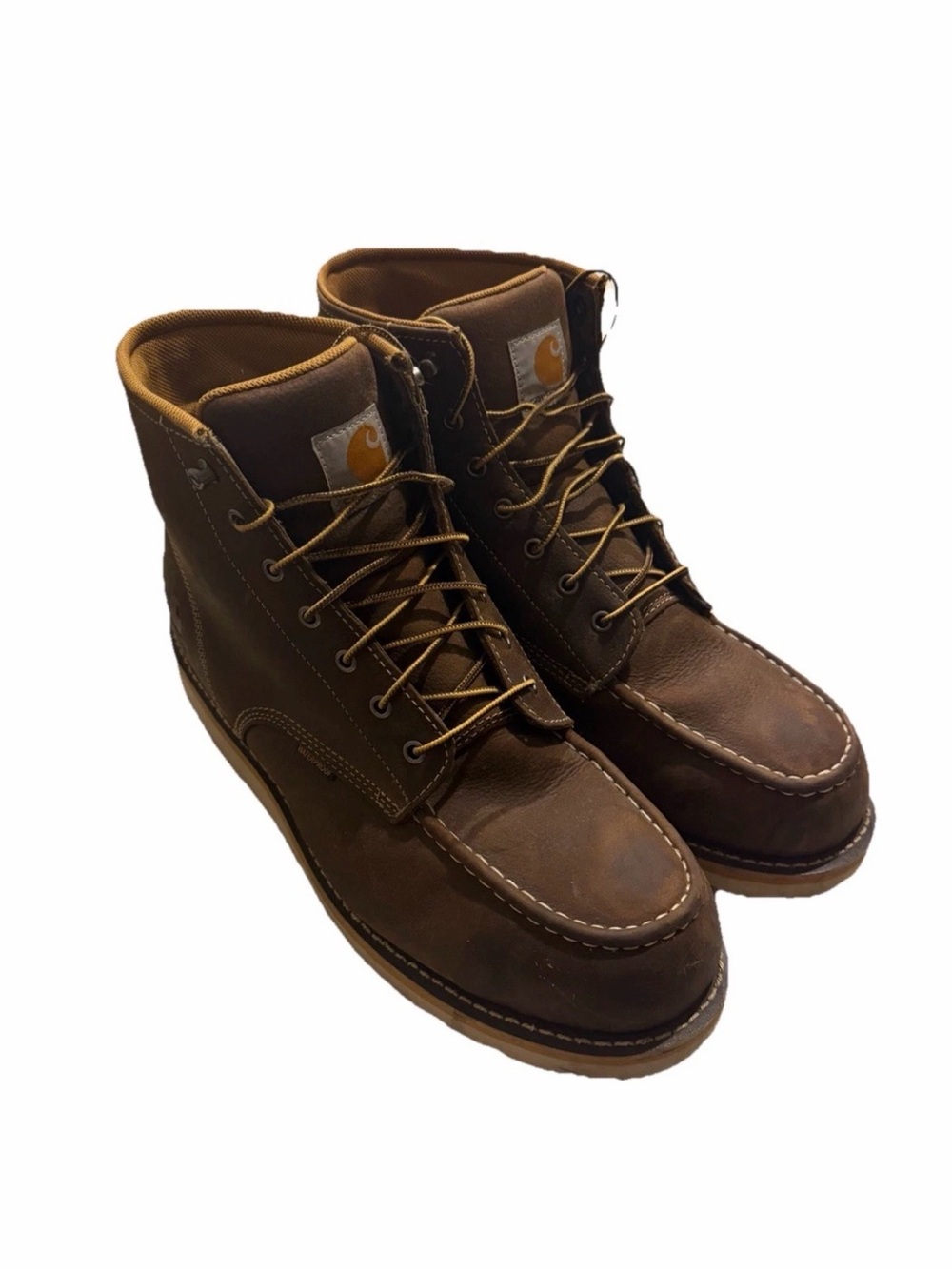MEN'S CARHARTT CMW6095 WEDGE 6" WATERPROOF MOC TOE WORK BOOTS